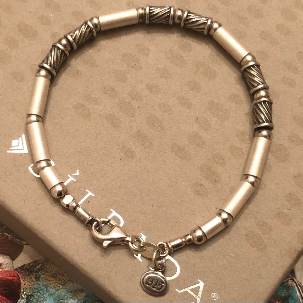 Vintage Silpada Polished and Matte Sterling Silver Bracelet B0477 - Picture 13 of 16